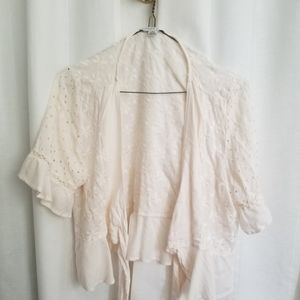 White lace cardigan